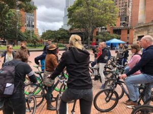 Grupo de Bicicletas en El tour