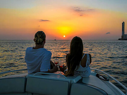 Atardecer cartagena bahia tour