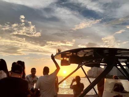 atardecer bahia cartagena abordak